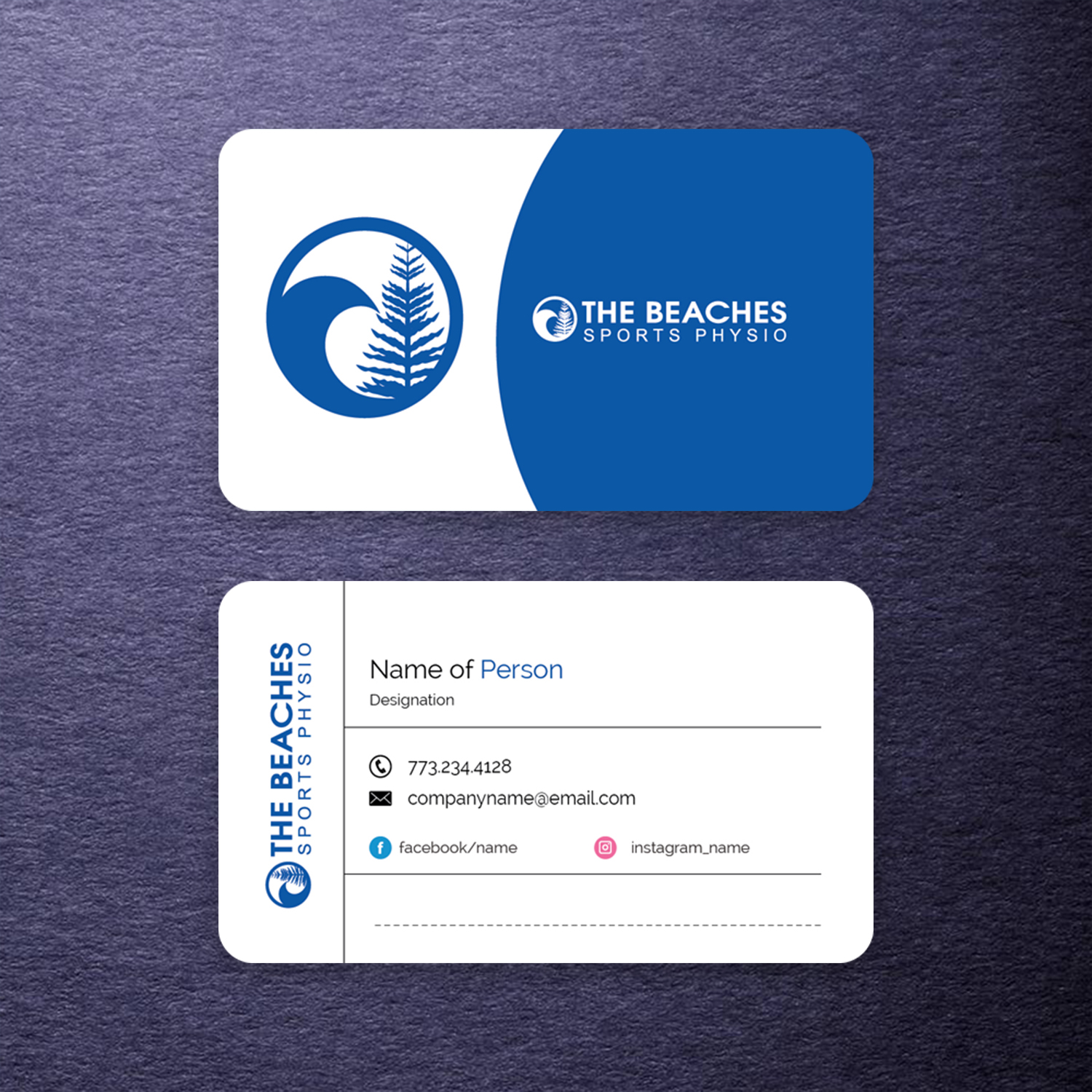 Design de Carte de Visite par M6G pour The Beaches Sports Physio Pty Ltd | Design #18522228