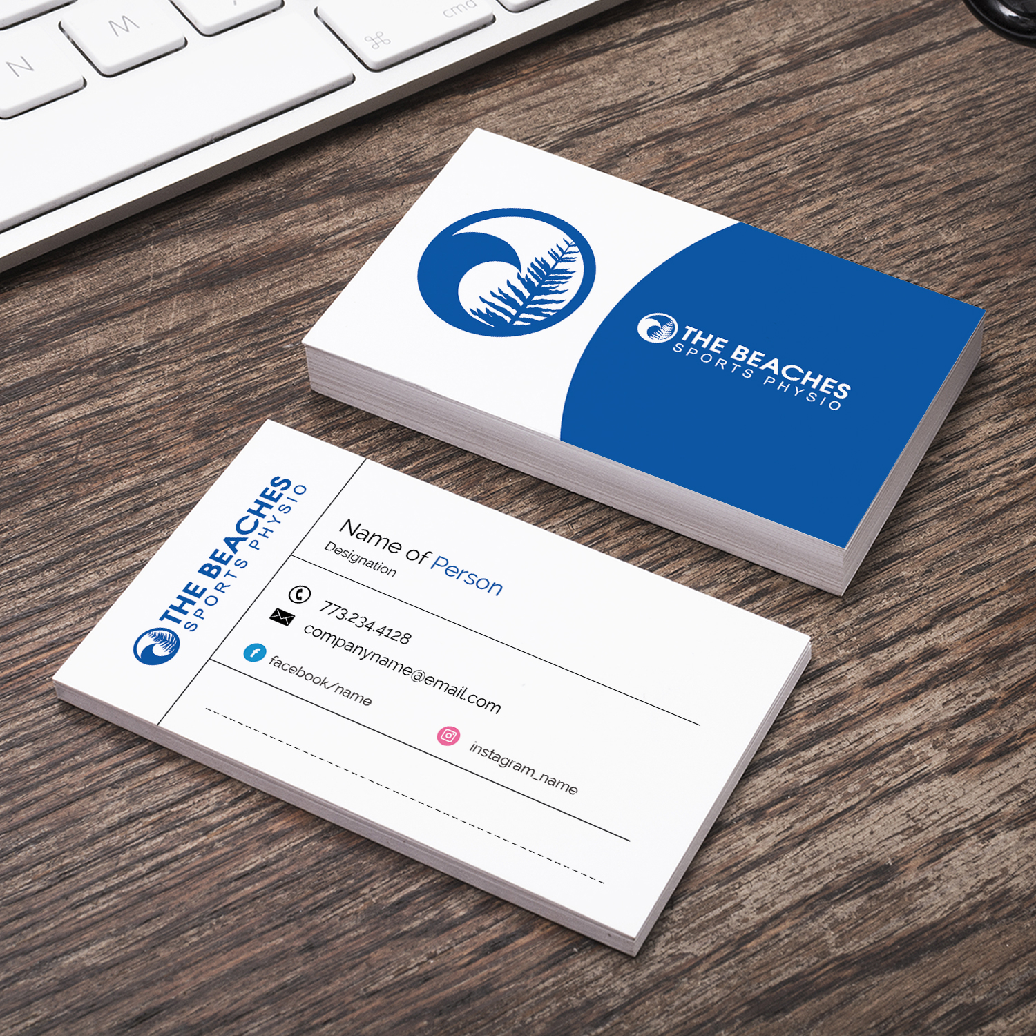 Business Card Design by M6G for The Beaches Sports Physio Pty Ltd | Design #18522373