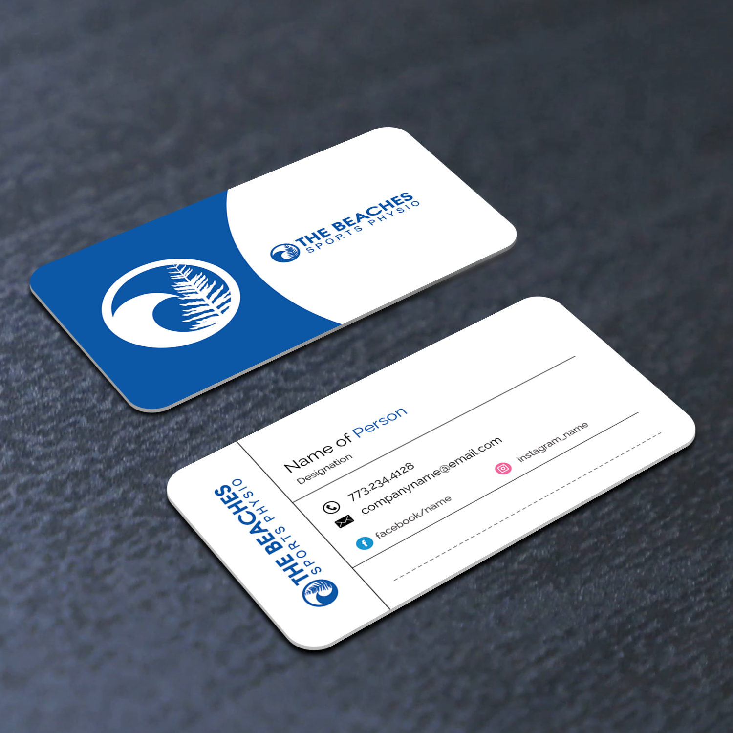 Design de Carte de Visite par M6G pour The Beaches Sports Physio Pty Ltd | Design #18522388