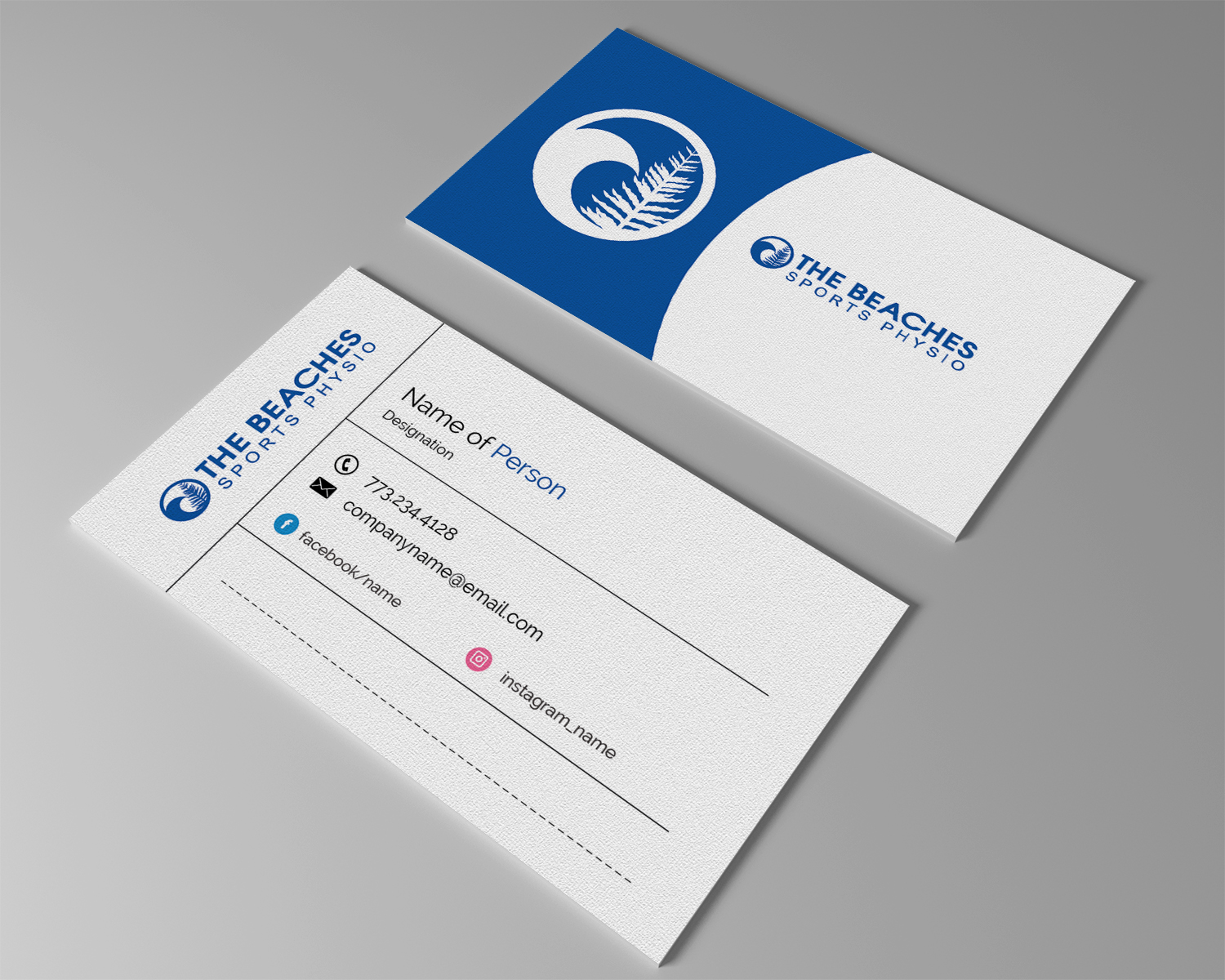 Business Card Design by M6G for The Beaches Sports Physio Pty Ltd | Design #18522394