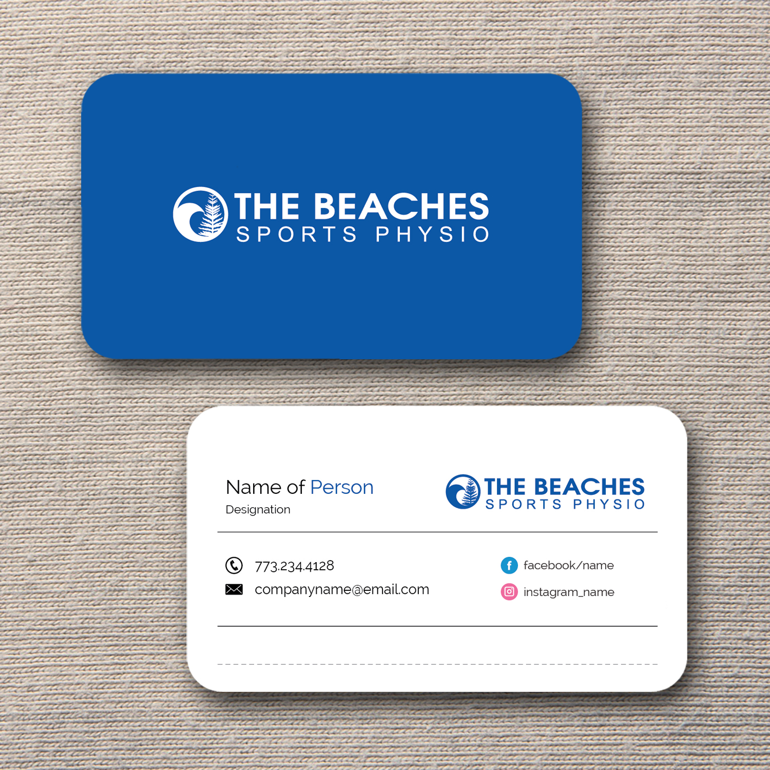 Business Card Design by M6G for The Beaches Sports Physio Pty Ltd | Design #18522413