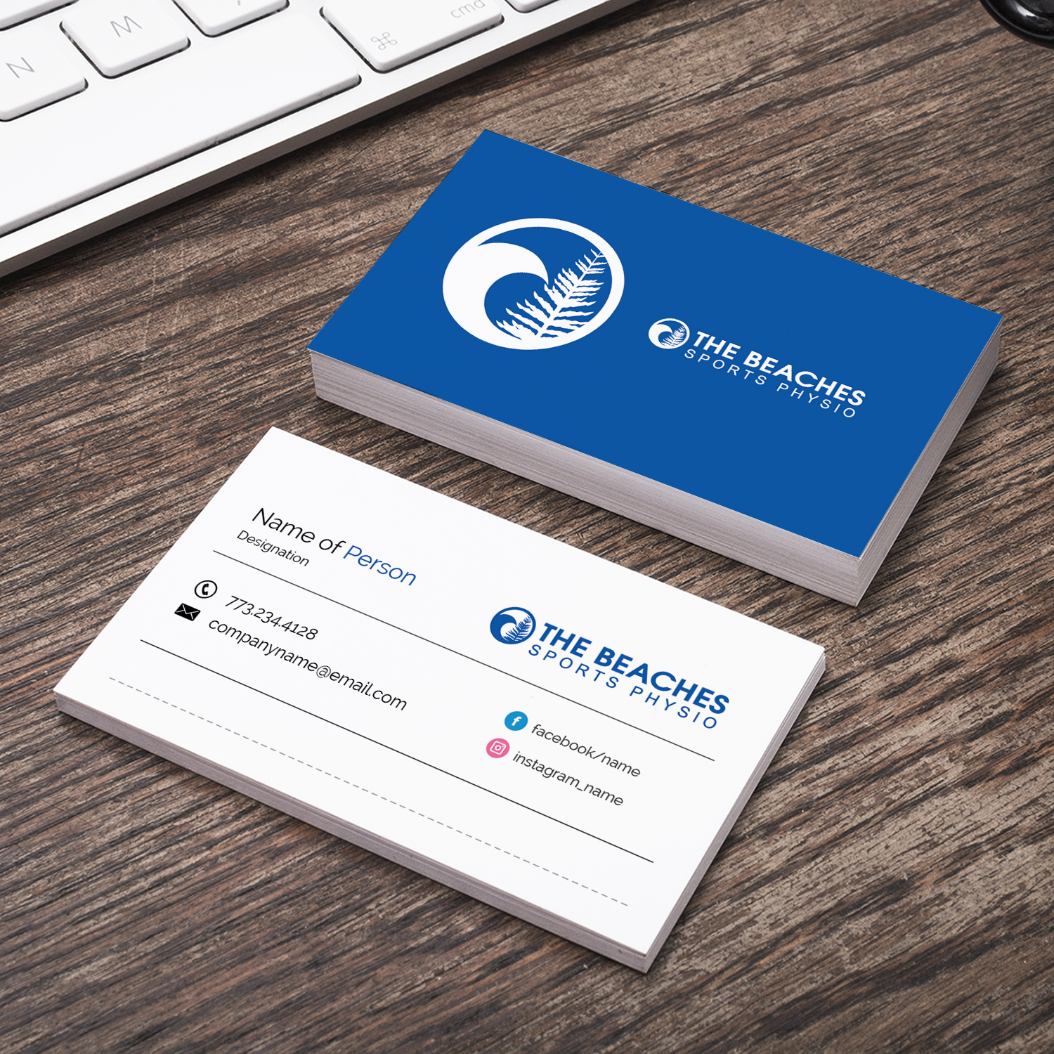 Business Card Design by M6G for The Beaches Sports Physio Pty Ltd | Design #18522479