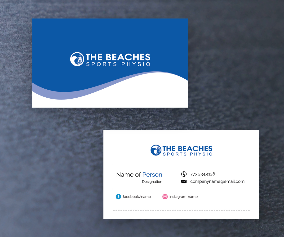 Business Card Design by M6G for The Beaches Sports Physio Pty Ltd | Design #18522554