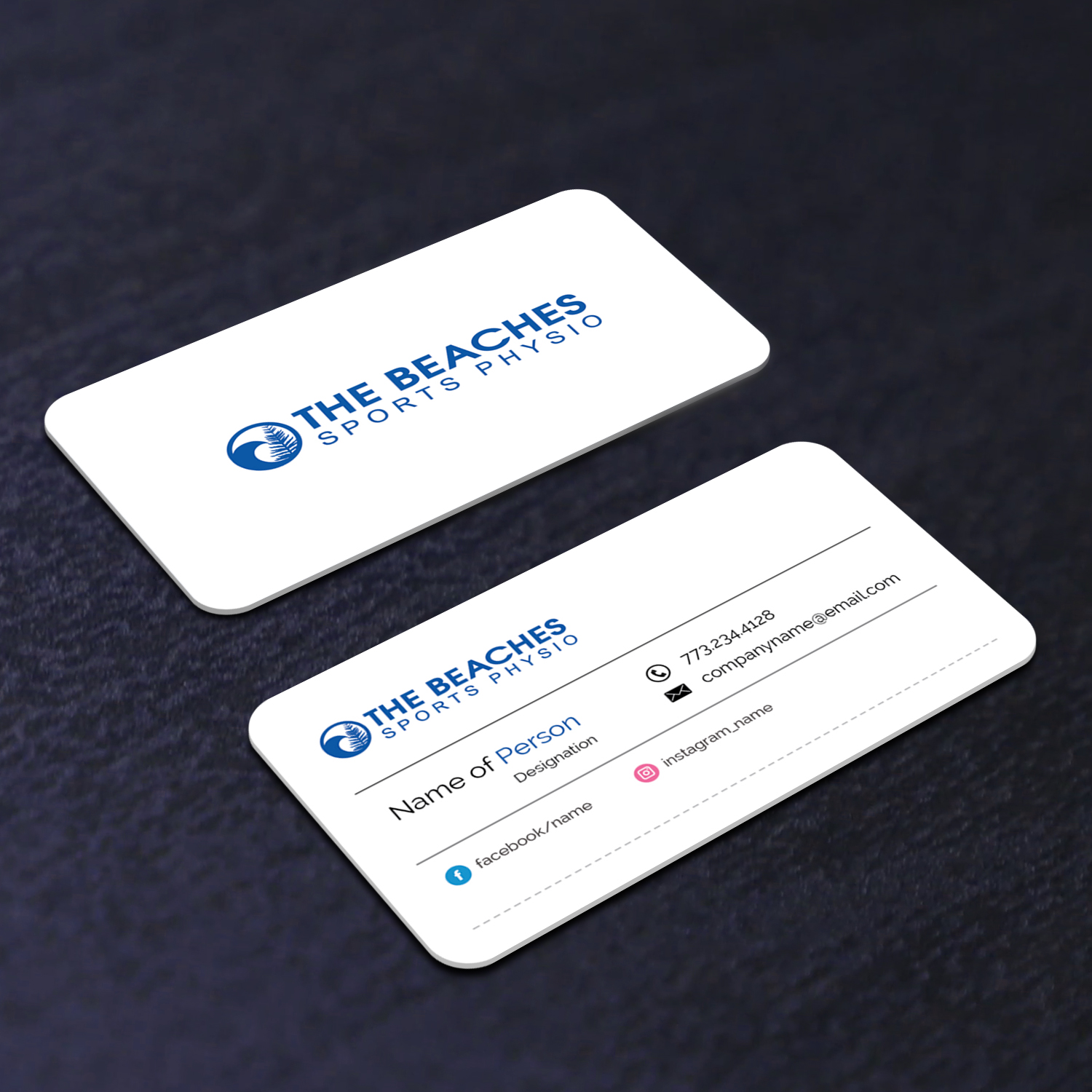 Business Card Design by M6G for The Beaches Sports Physio Pty Ltd | Design #18522603