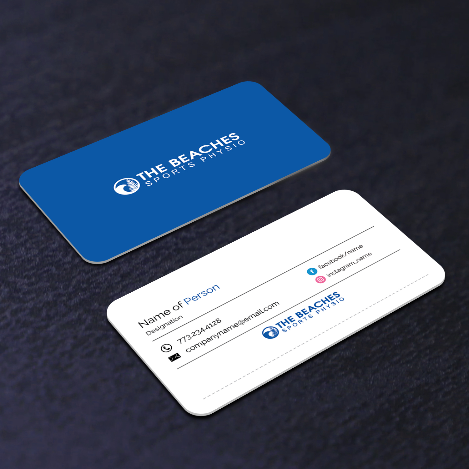 Design de Carte de Visite par M6G pour The Beaches Sports Physio Pty Ltd | Design #18522786