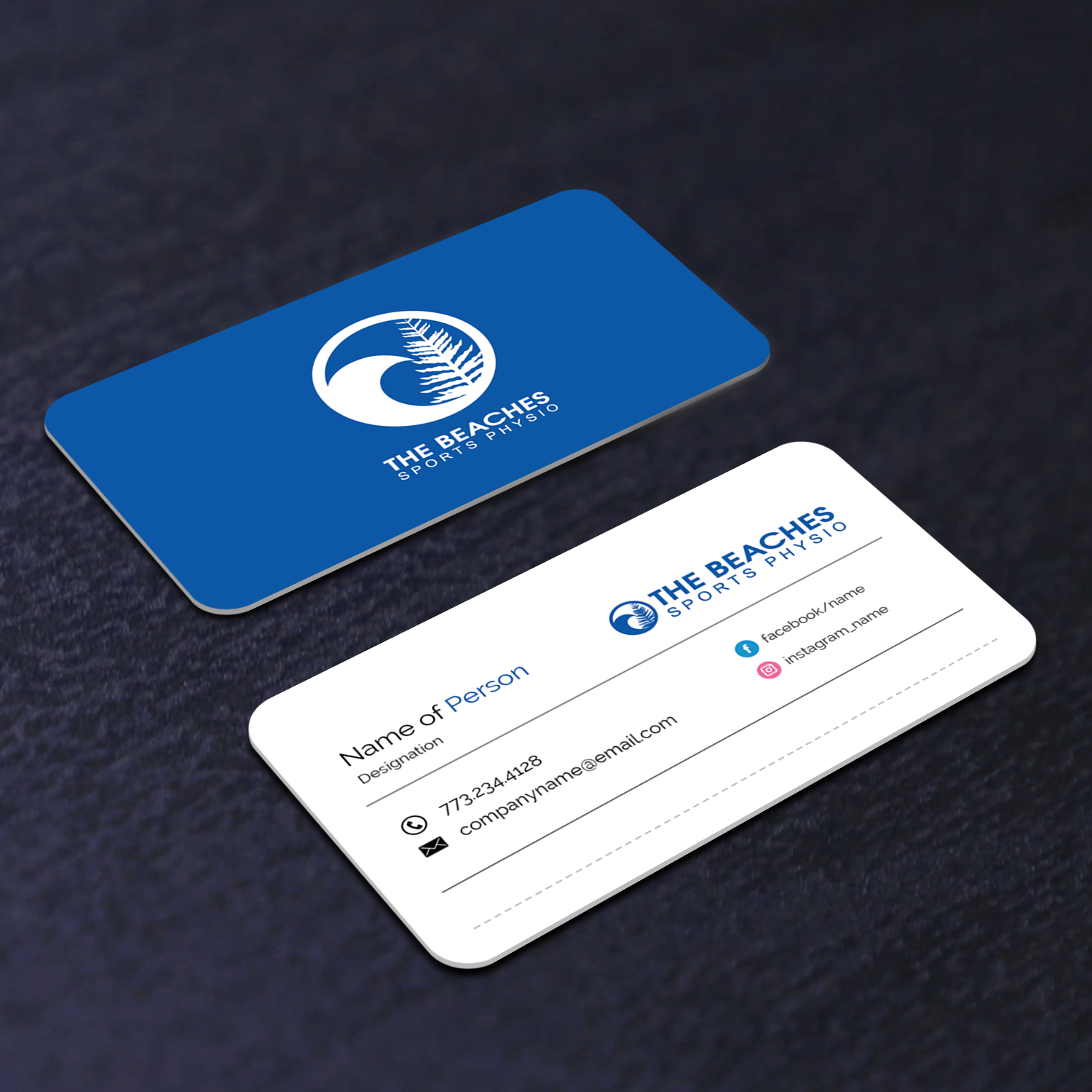 Business Card Design by M6G for The Beaches Sports Physio Pty Ltd | Design #18522879
