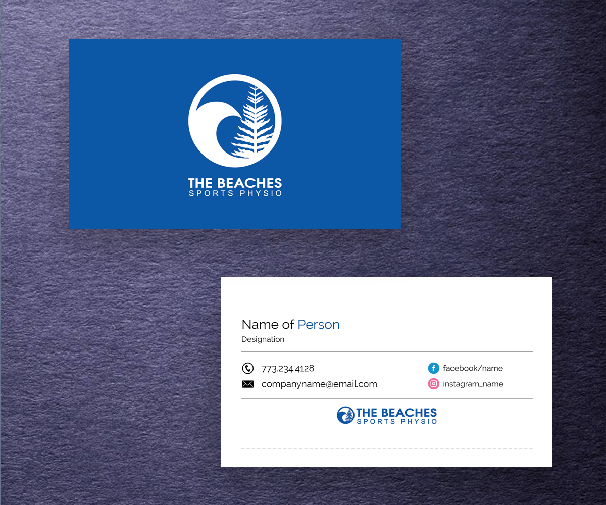 Design de Carte de Visite par M6G pour The Beaches Sports Physio Pty Ltd | Design #18522933