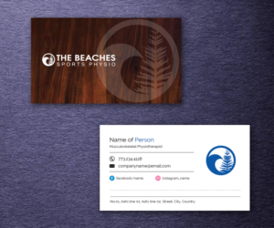 Business Card Design by M6G for The Beaches Sports Physio Pty Ltd | Design: #18530923