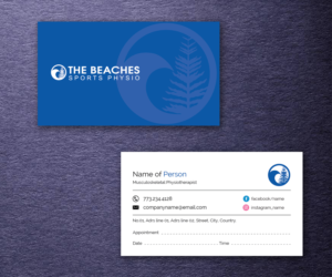 Business Card Design by M6G for The Beaches Sports Physio Pty Ltd | Design: #18530943