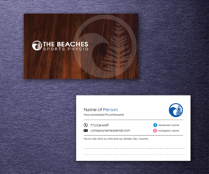 Business Card Design by M6G for The Beaches Sports Physio Pty Ltd | Design: #18530999