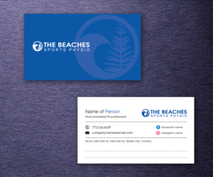 Business Card Design by M6G for The Beaches Sports Physio Pty Ltd | Design: #18531023
