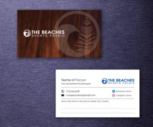 Business Card Design by M6G for The Beaches Sports Physio Pty Ltd | Design: #18531044