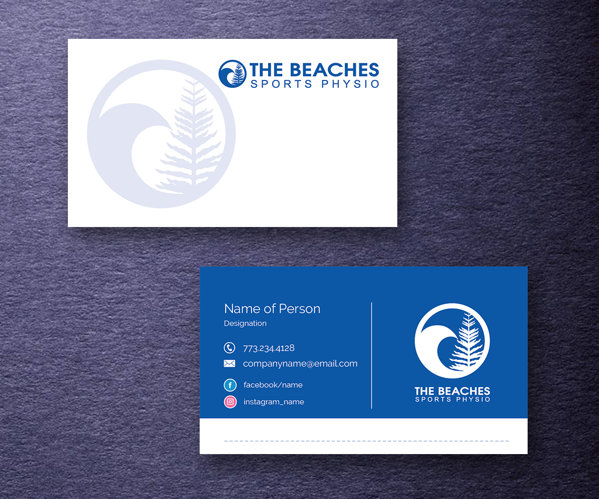 Business Card Design by M6G for The Beaches Sports Physio Pty Ltd | Design #18568490