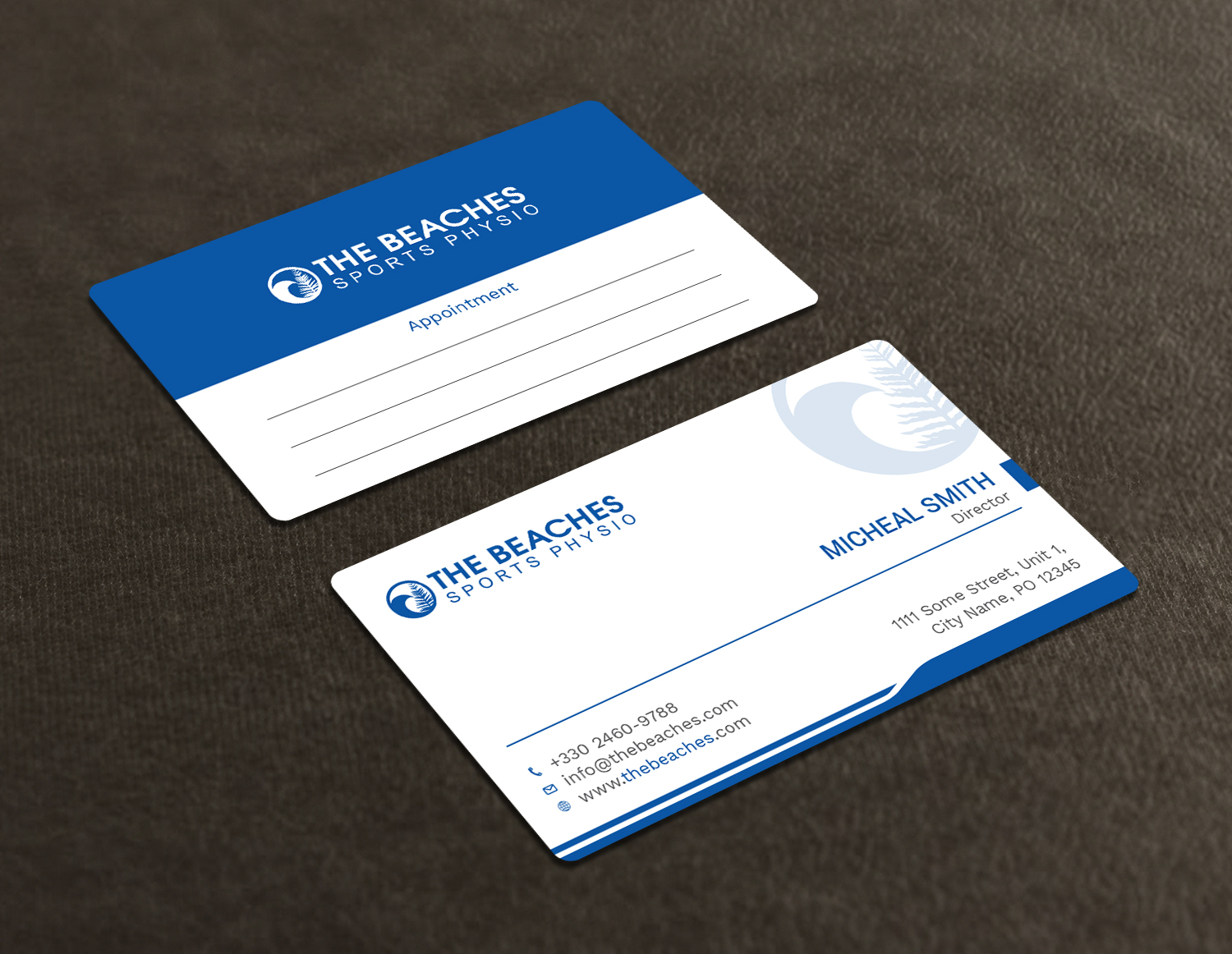 Business Card Design by Tripti Ranjan Gain for The Beaches Sports Physio Pty Ltd | Design #18583917