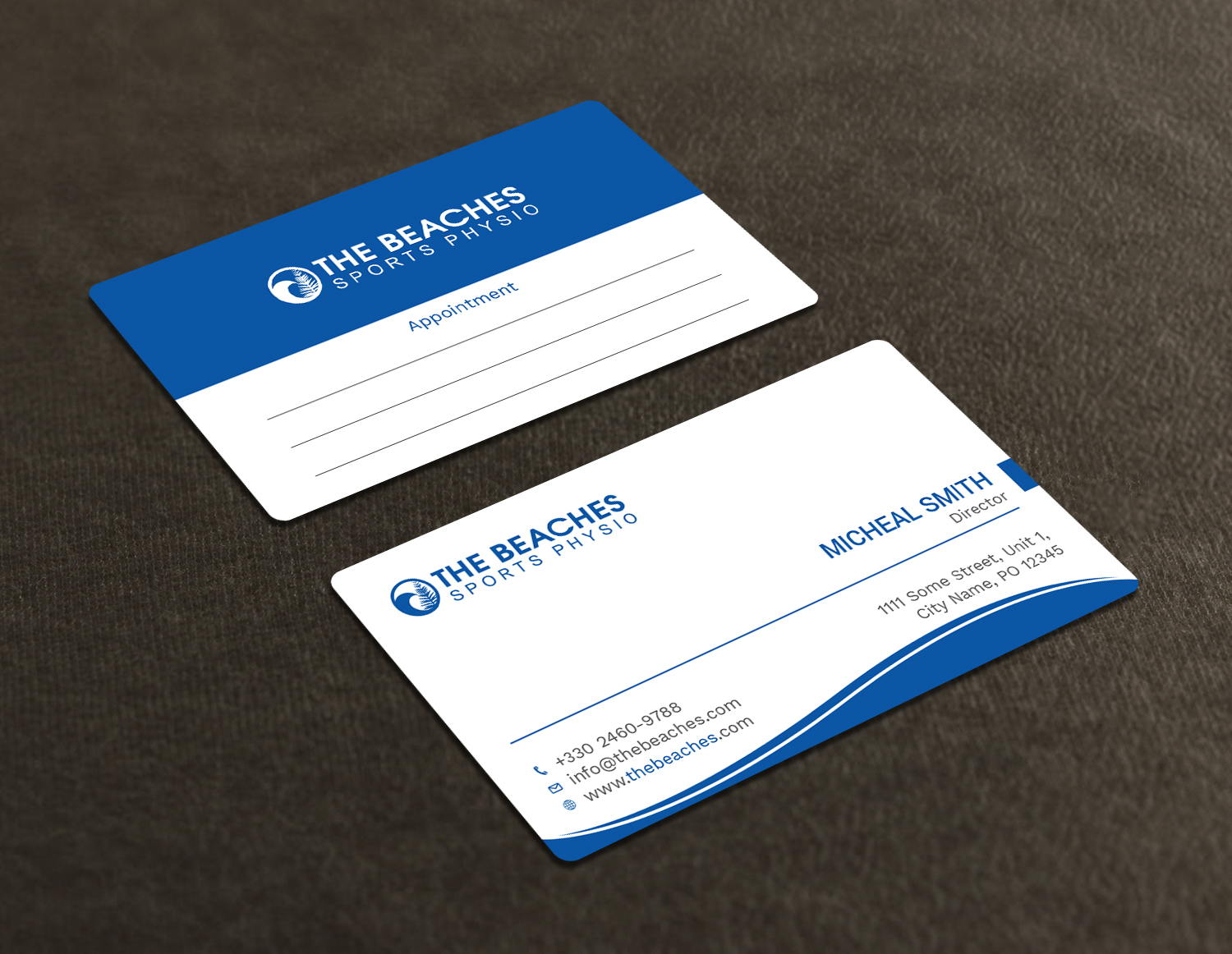 Visitenkarten-Design von Tripti Ranjan Gain für The Beaches Sports Physio Pty Ltd | Design #18583929