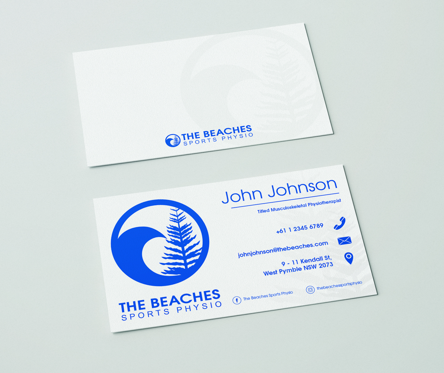 Business Card Design by VladimirSp for The Beaches Sports Physio Pty Ltd | Design #18532734