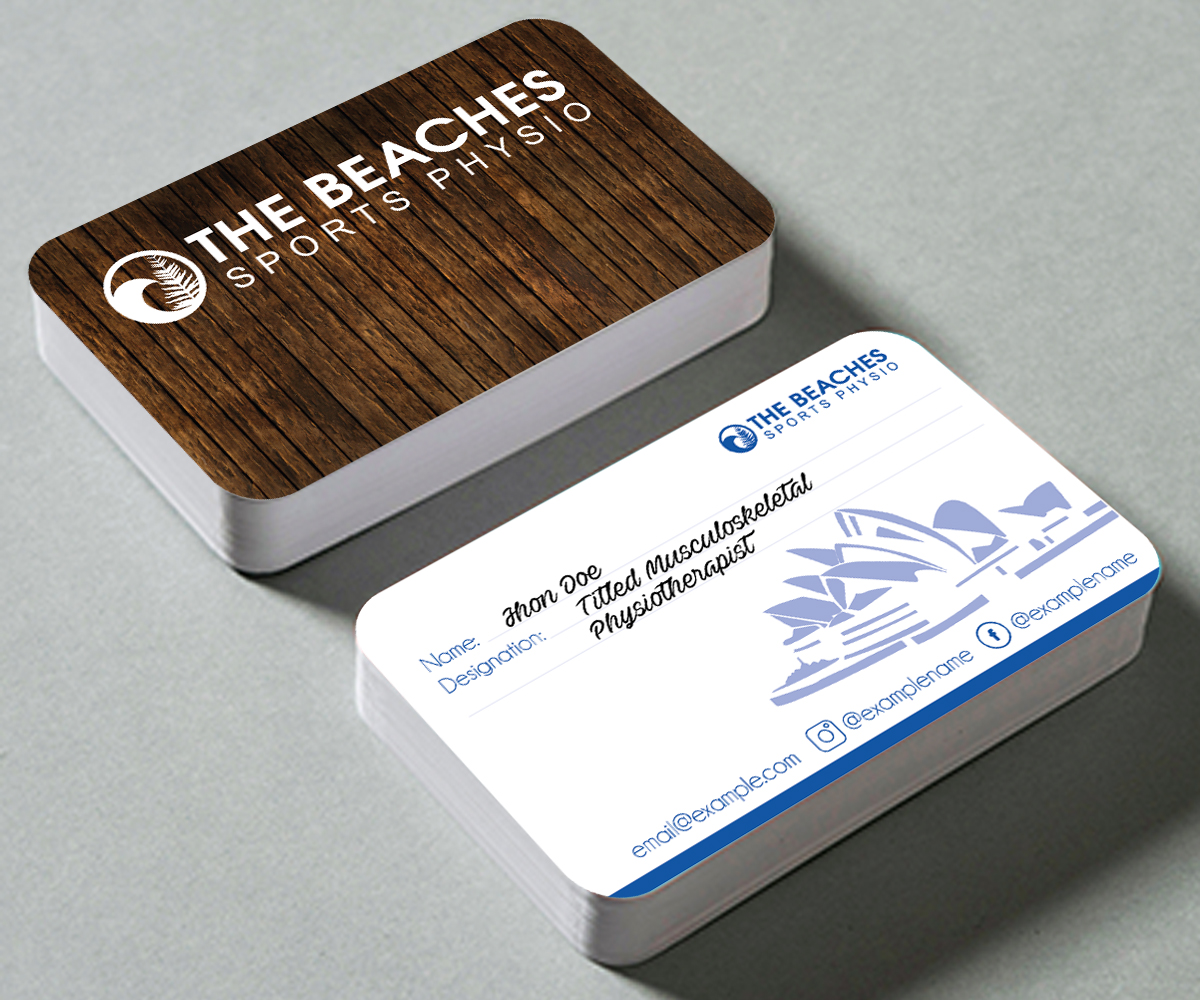Business Card Design by OVS DESIGN for The Beaches Sports Physio Pty Ltd | Design #18599673