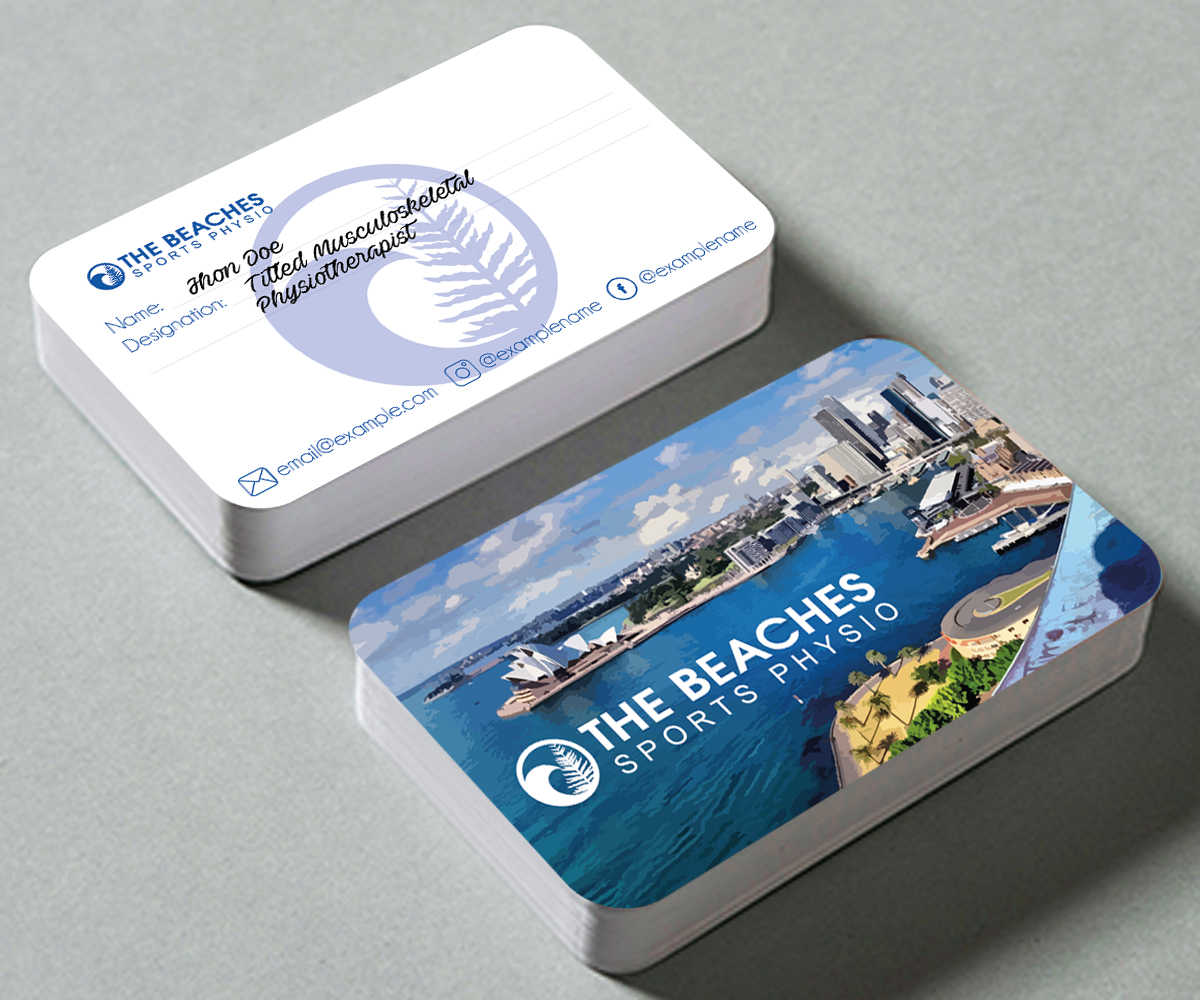 Business Card Design by OVS DESIGN for The Beaches Sports Physio Pty Ltd | Design #18599674