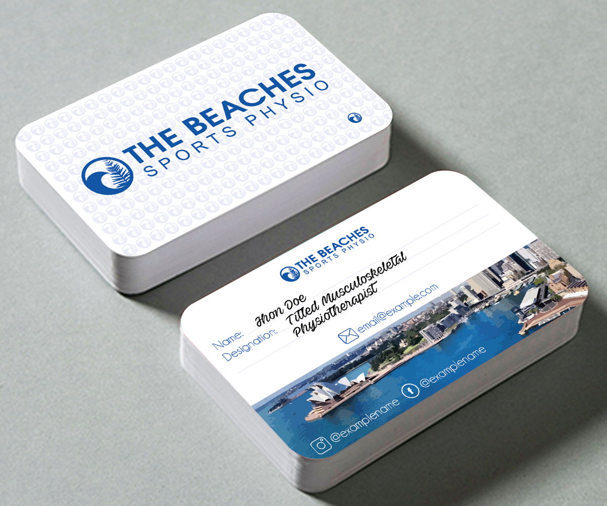 Business Card Design by OVS DESIGN for The Beaches Sports Physio Pty Ltd | Design #18599675