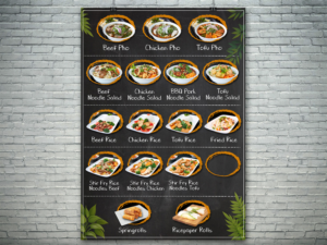 Menu Board | Diseño de Póster por Lesaba Design