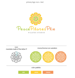 Peace Pilates Plie’ Pilates Studio | Logo Design by Birdcage