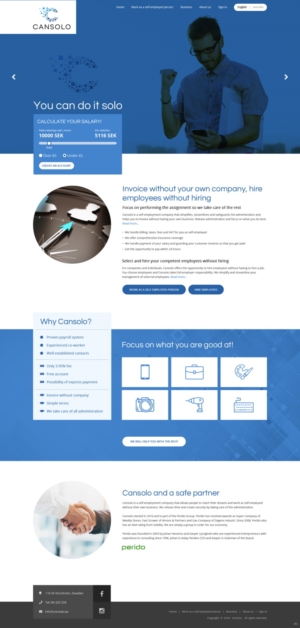 Wordpress Design by pb for Cansolo AB | Design: #18527630