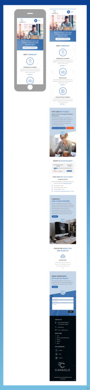 Wordpress Design by pb for Cansolo AB | Design: #18597182
