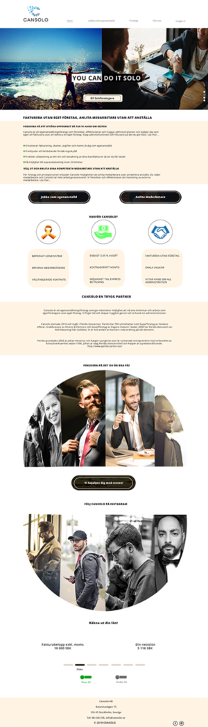 Wordpress Design by stn50431 for Cansolo AB | Design #18548778