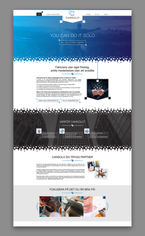 New website for Cansolo.se - self employment agency for freelance workers | Wordpress Design by Titan Solbiz