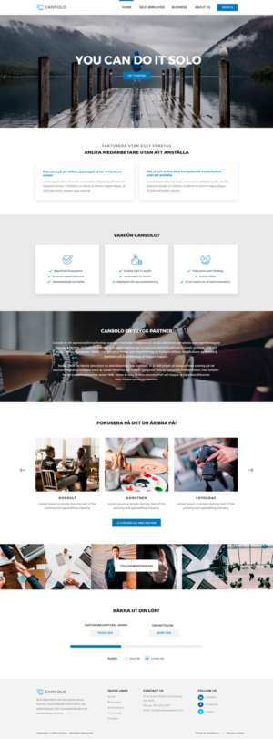 Wordpress Design by Visual Angel for Cansolo AB | Design #18598562