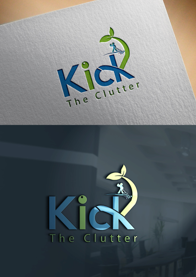Logo Design by greenapple 3 for kick the clutter | Design #18546789