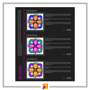 Artist/Artwork Product Catalog | Diseño Gráfico por Sergio Medina