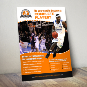 Fast Break Basketball Skills Training- Small Group and Private Lessons | Diseño de Flyer por Schöpfer