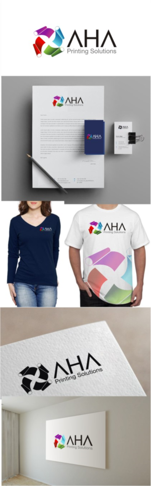 Logo Design by nutu for A.H.A. Printing Solutions  | Design: #18512214