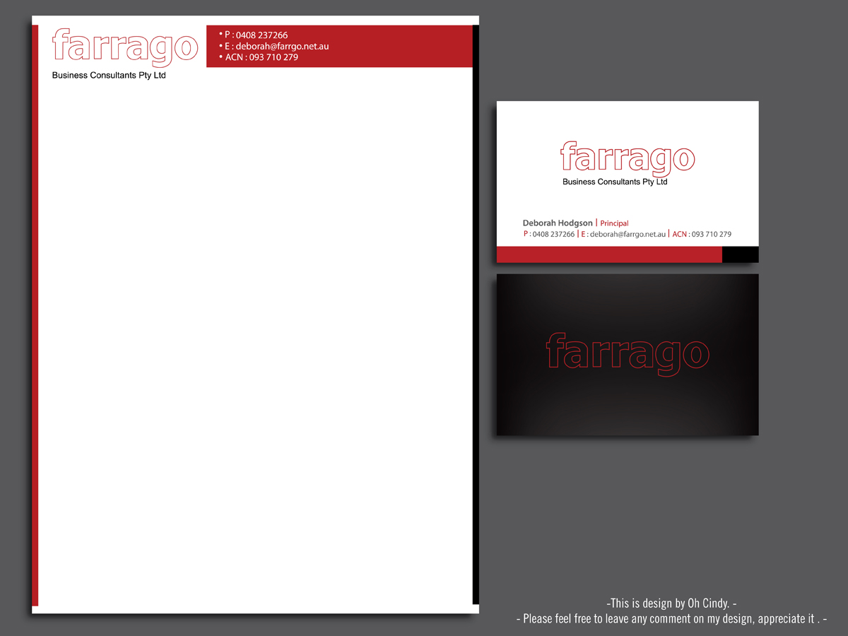 Letterhead Design by Oh Cindy for this project | Design #2812105