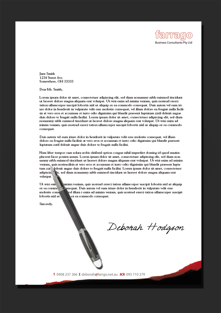 Letterhead Design by Yasuma Kurara for this project | Design #2812203