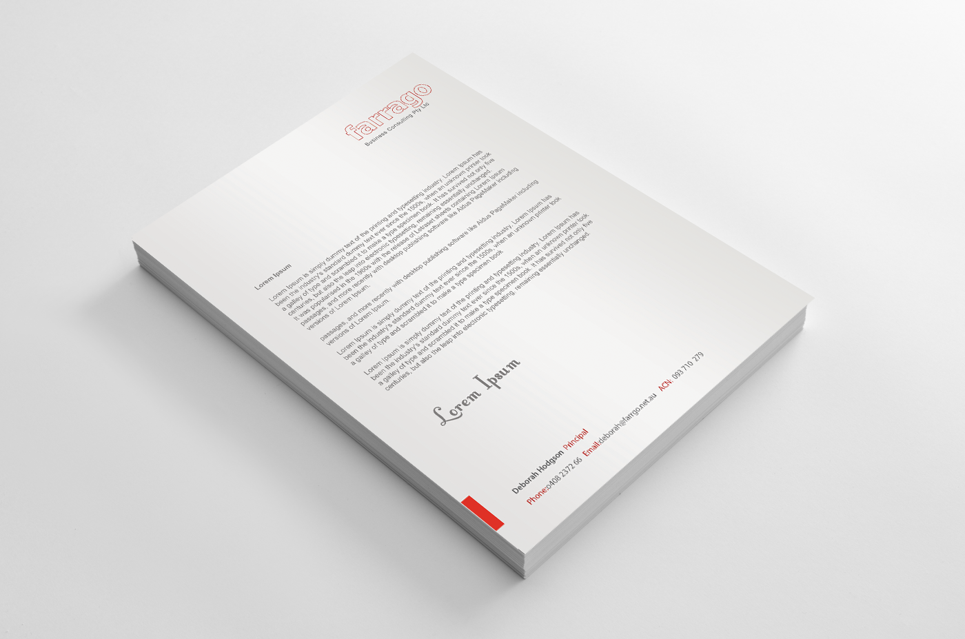 Letterhead Design by doaa.fatima for this project | Design #2812033