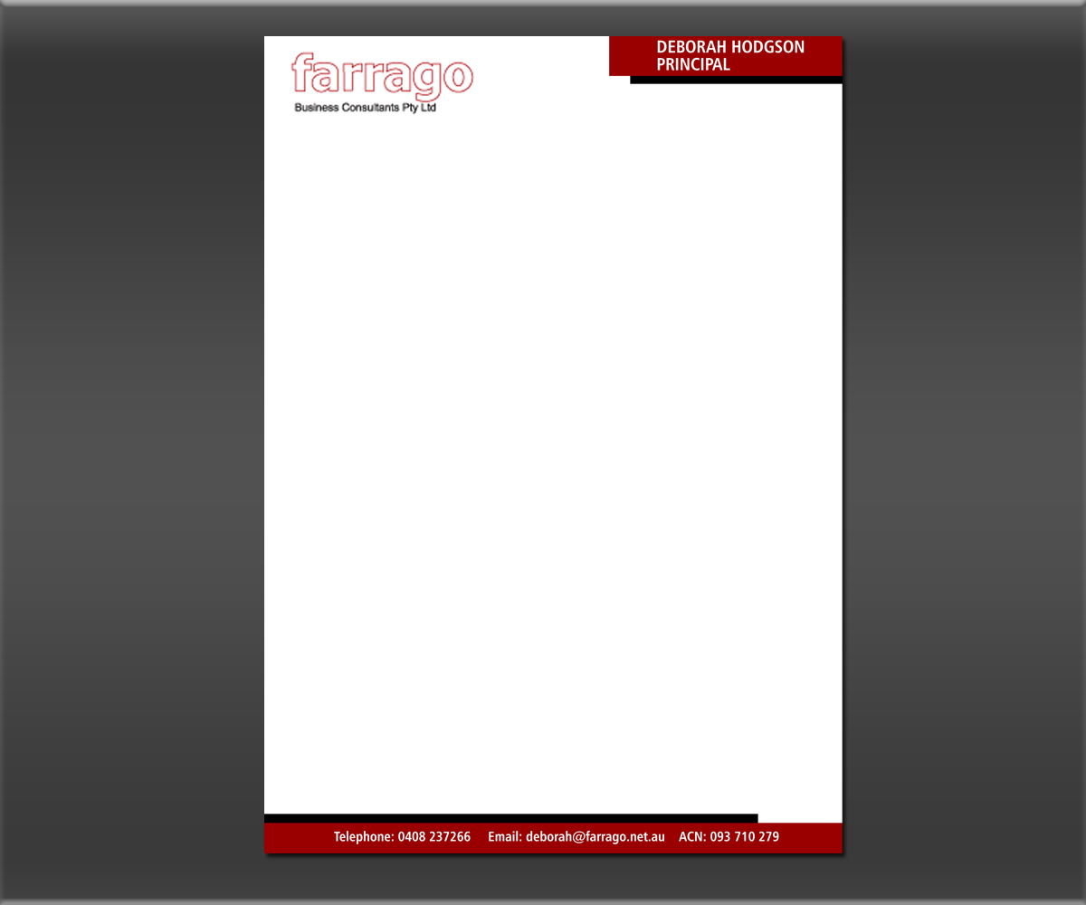 Letterhead Design by Sarah Haroon for this project | Design #2812948