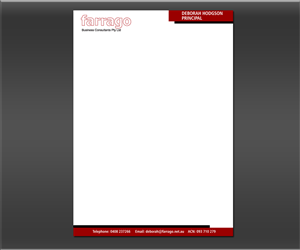 Letterhead Design by Sarah Haroon for this project | Design: #2812948