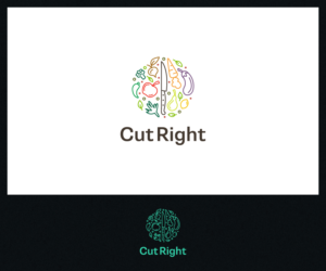 Cut Right. The logo must be modern, minimalist and attractive. This environmentally friendly company focuses on health living. | Logo Design by Roy