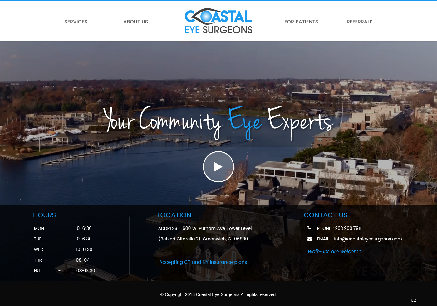 Web-Design von pb für Coastal Eye Surgeons | Design #18763587