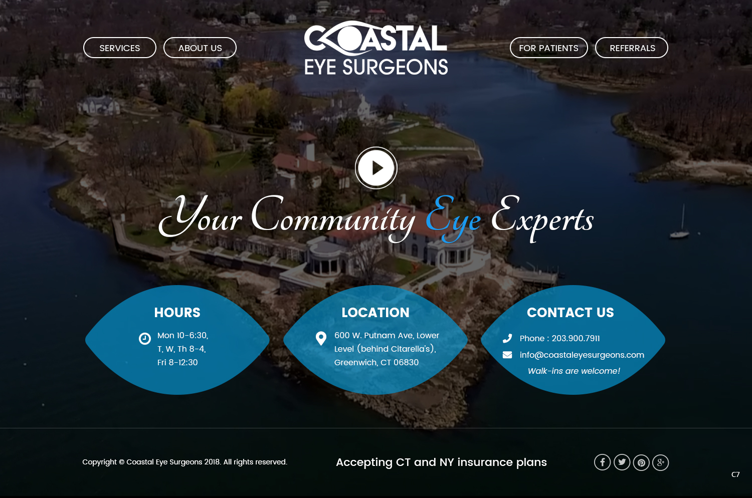 Diseño Web por pb para Coastal Eye Surgeons | Diseño #18763591