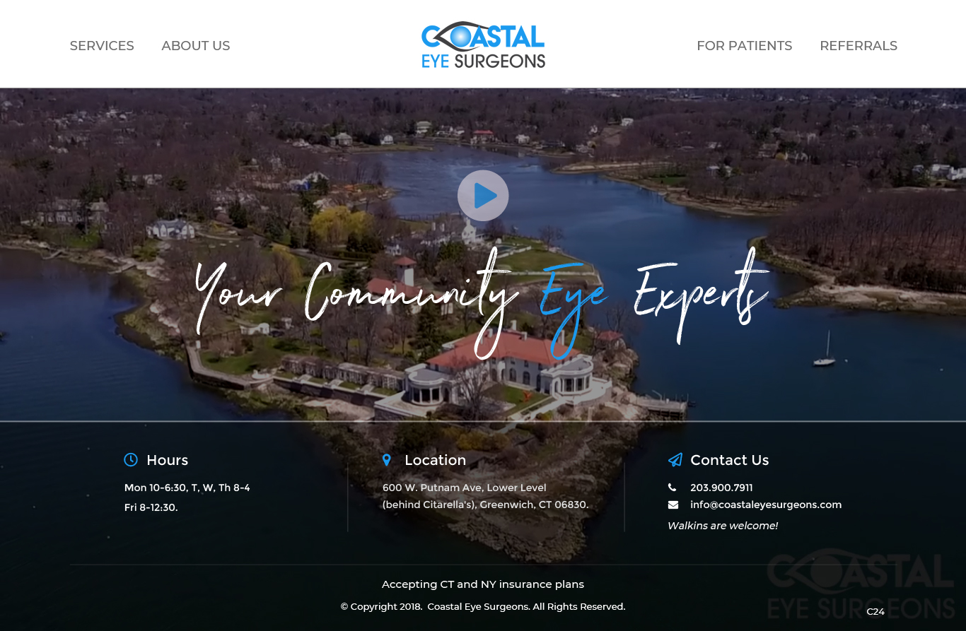 Diseño Web por pb para Coastal Eye Surgeons | Diseño #18763596