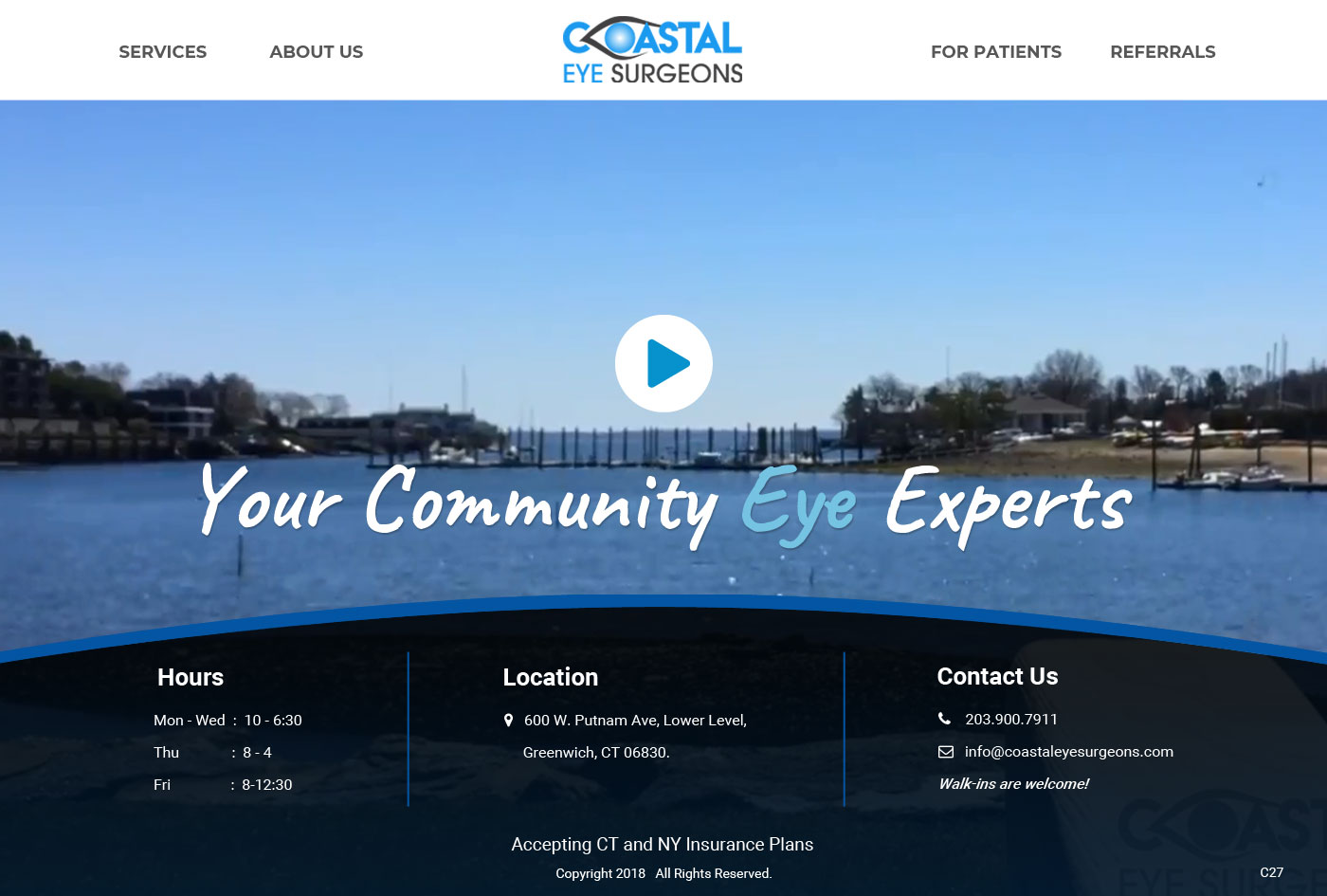 Diseño Web por pb para Coastal Eye Surgeons | Diseño #18763597