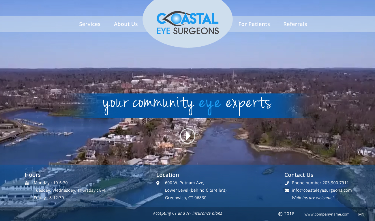 Web-Design von pb für Coastal Eye Surgeons | Design #18763598
