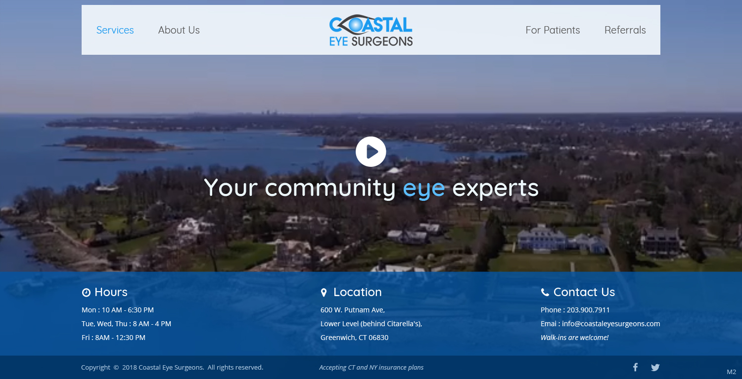 Web Design by pb for Coastal Eye Surgeons | Design #18763599