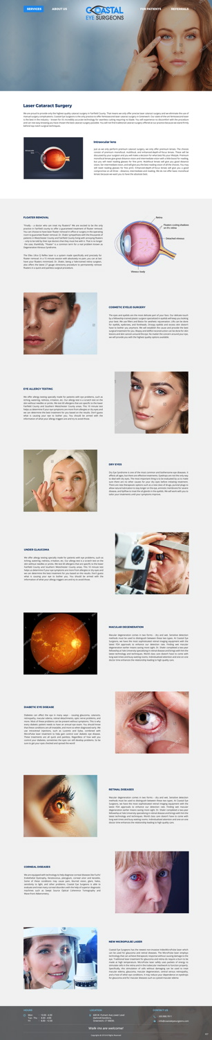 Diseño Web por pb para Coastal Eye Surgeons | Diseño #18789815
