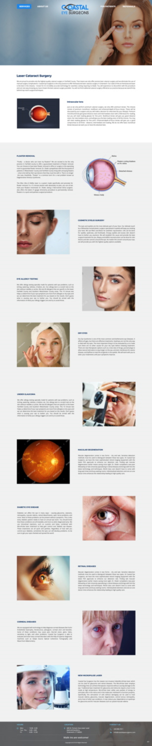 Web Design by pb for Coastal Eye Surgeons | Design: #18789815