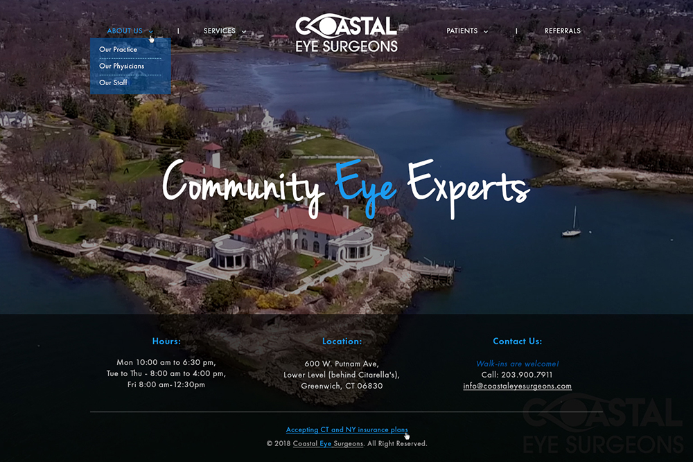 Web Design by Ved Web Services for Coastal Eye Surgeons | Design #18777771