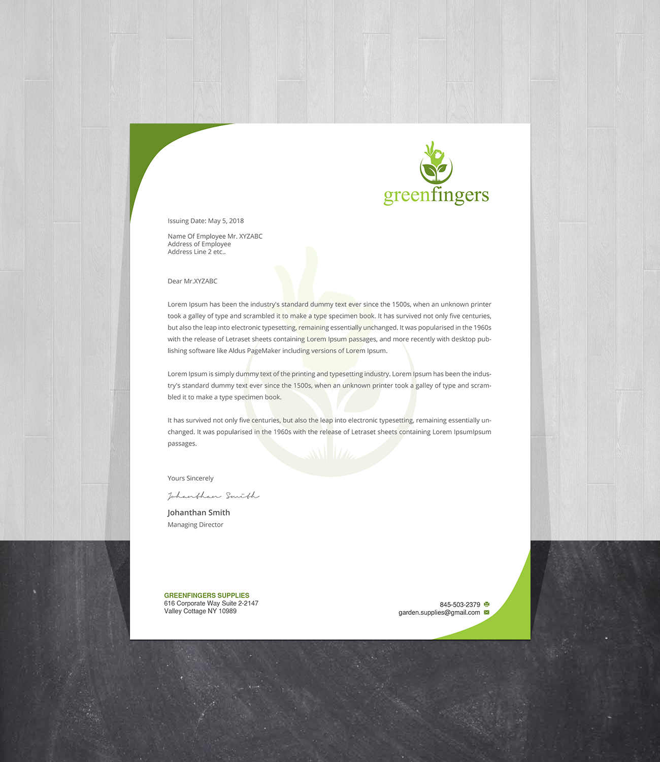 Letterhead Design by Creations Box 2015 for this project | Design #18522429